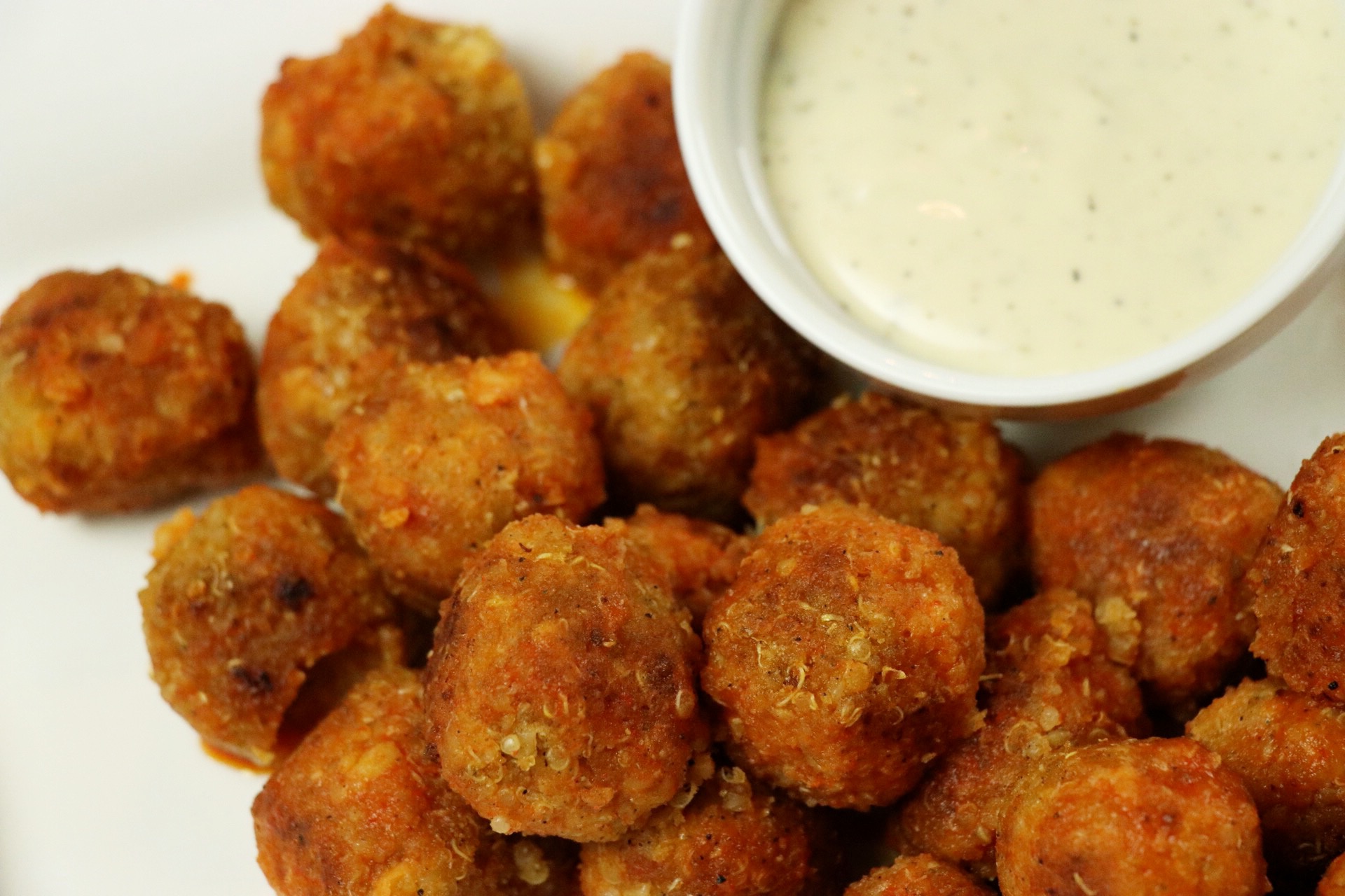 Gluten-Free Buffalo Quinoa Nuggets