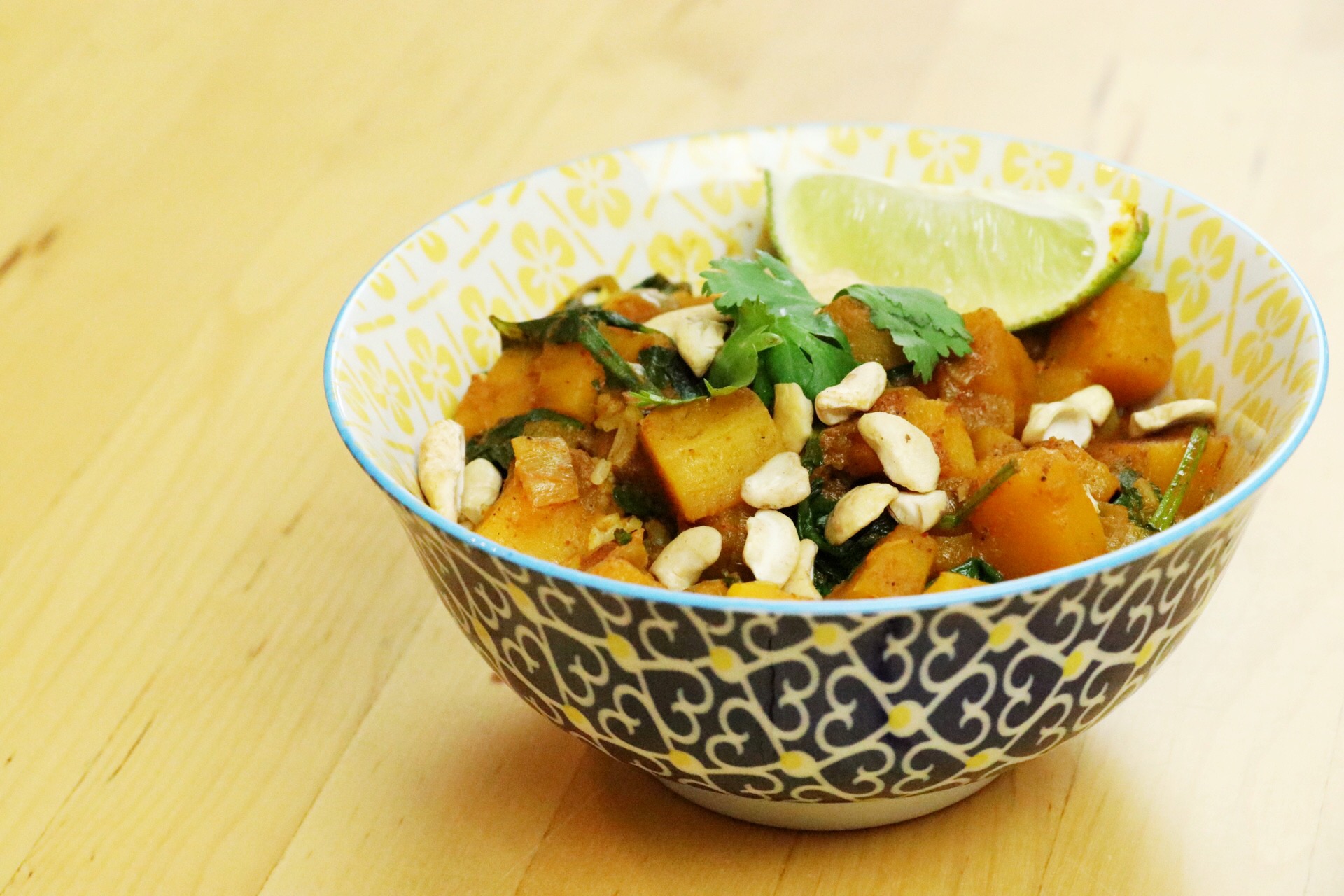 Stovetop Vegan Squash & Kale Thai Curry
