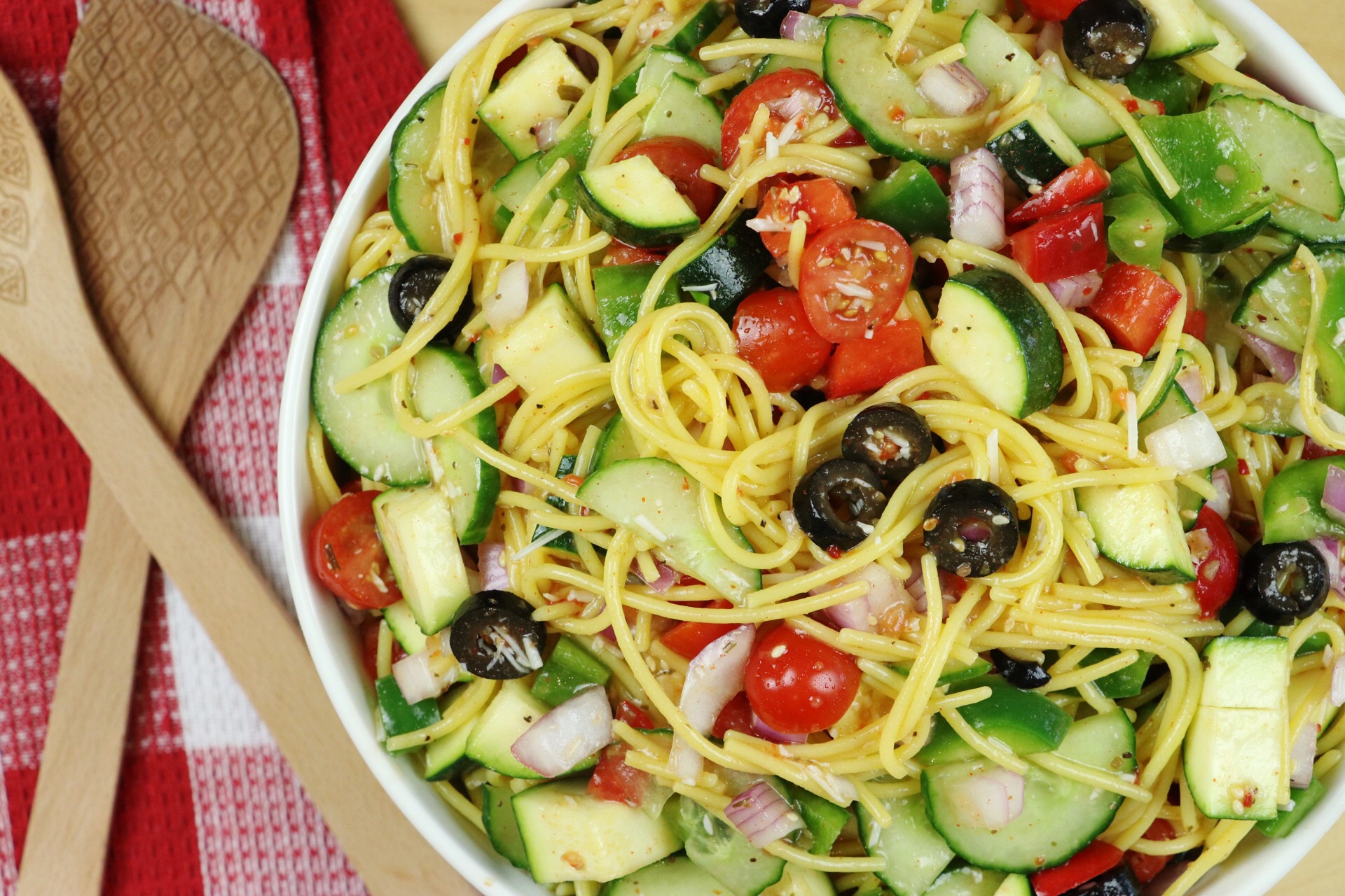California Spaghetti Salad (Gluten-Free!) California Spaghetti Salad (Gluten-Free!)