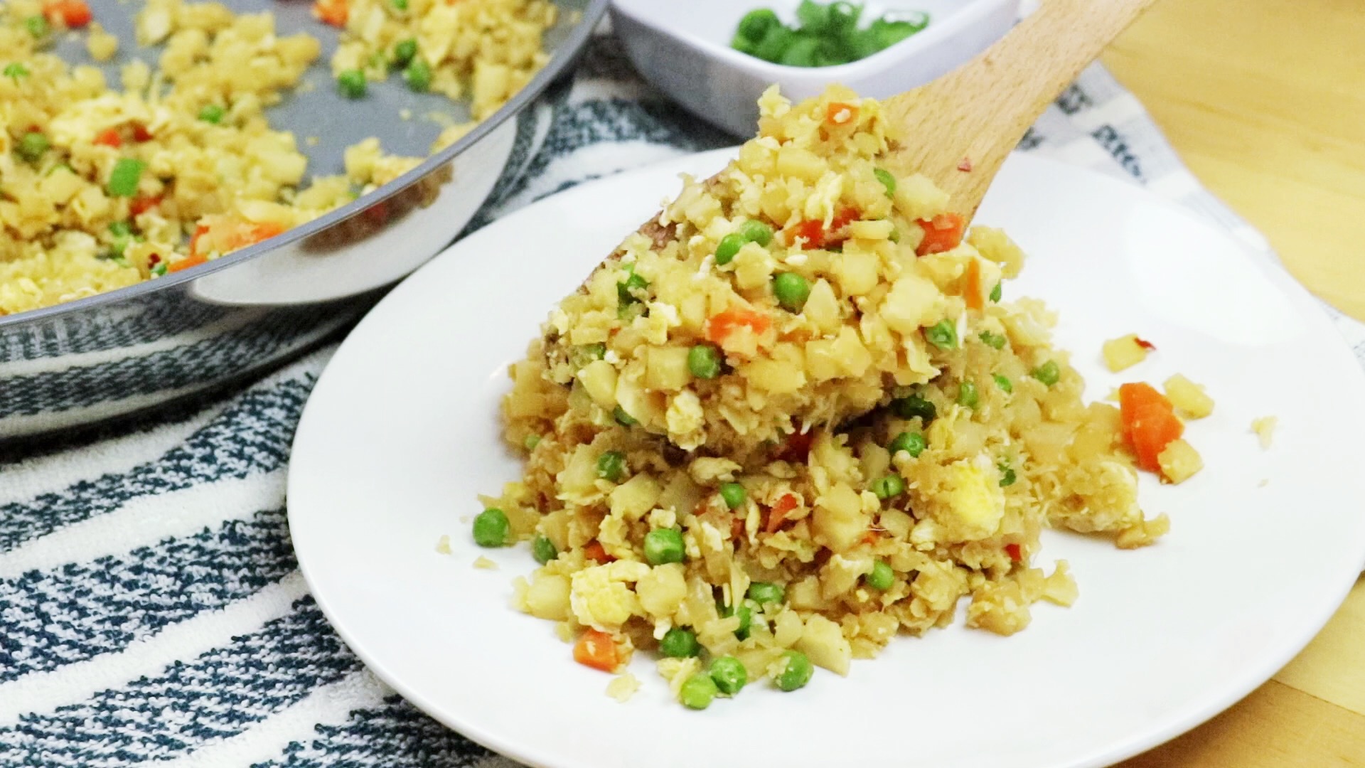10-Minute Healthy Cauliflower Fried “Rice”