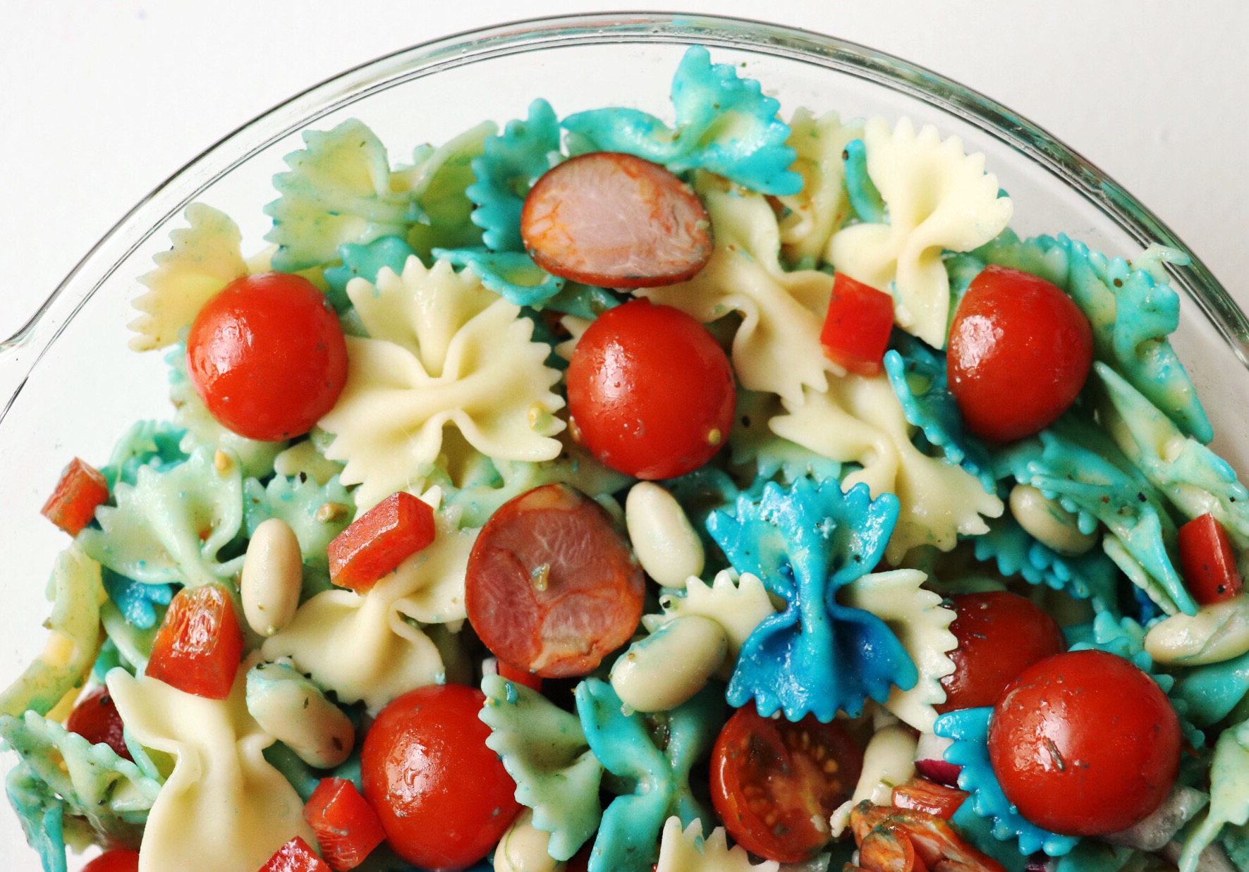 Red, White & Blue Firecracker Pasta Salad