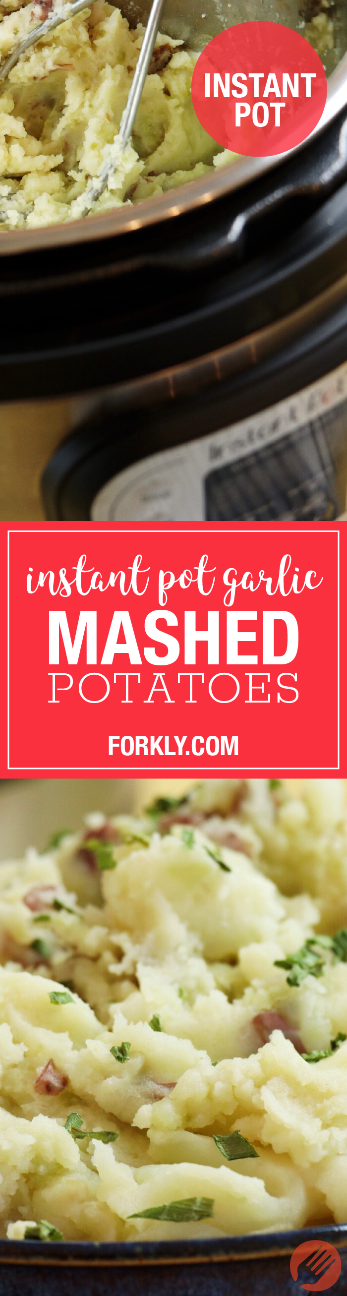 Instant Pot Garlic Mashed Potatoes