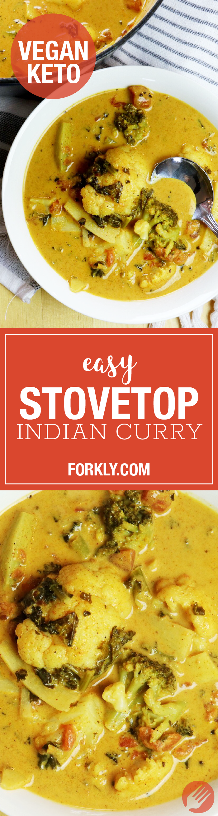 Easy Stovetop Indian Curry (Vegan/Low-Carb)