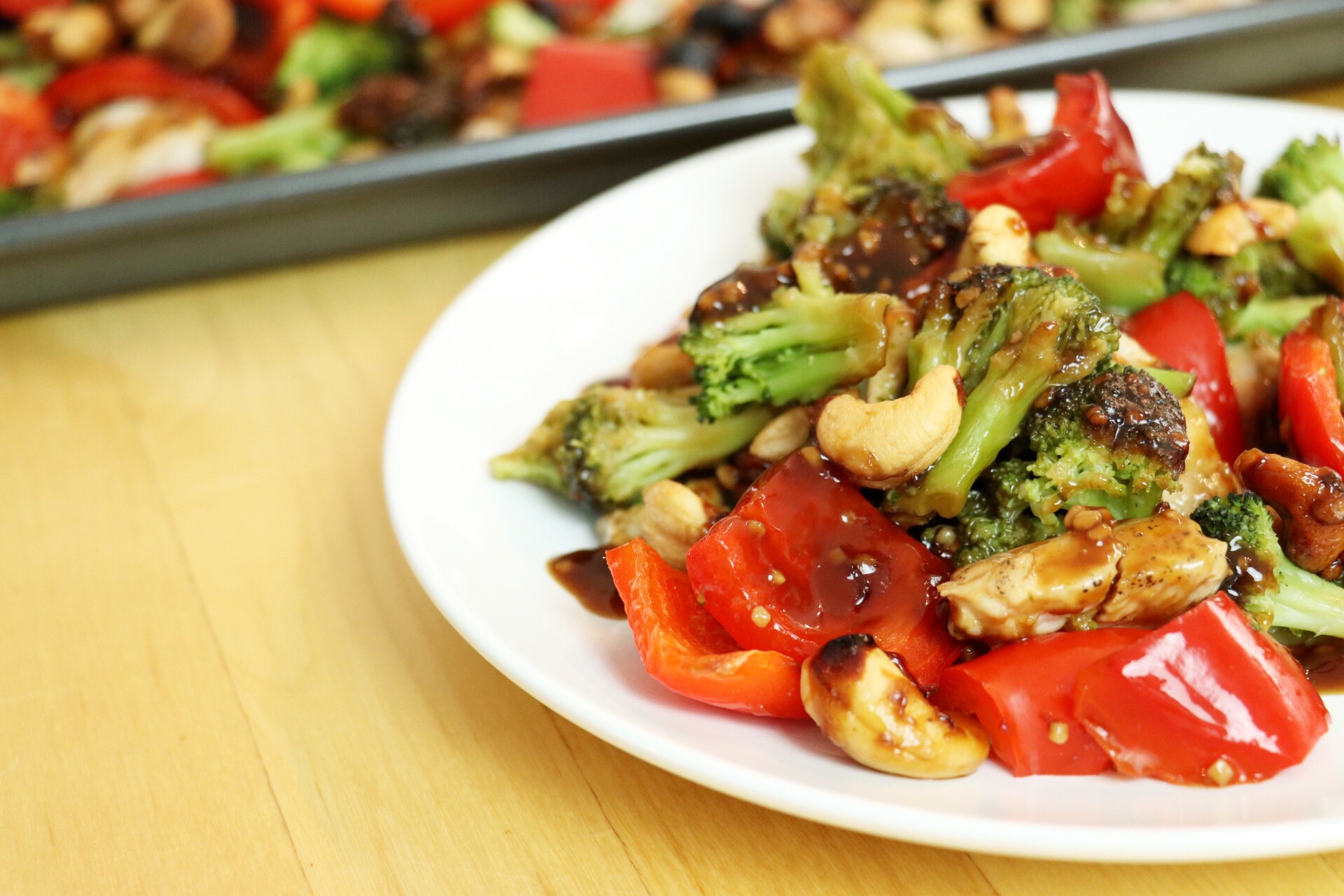 Sheet Pan Cashew Chicken & Veggies