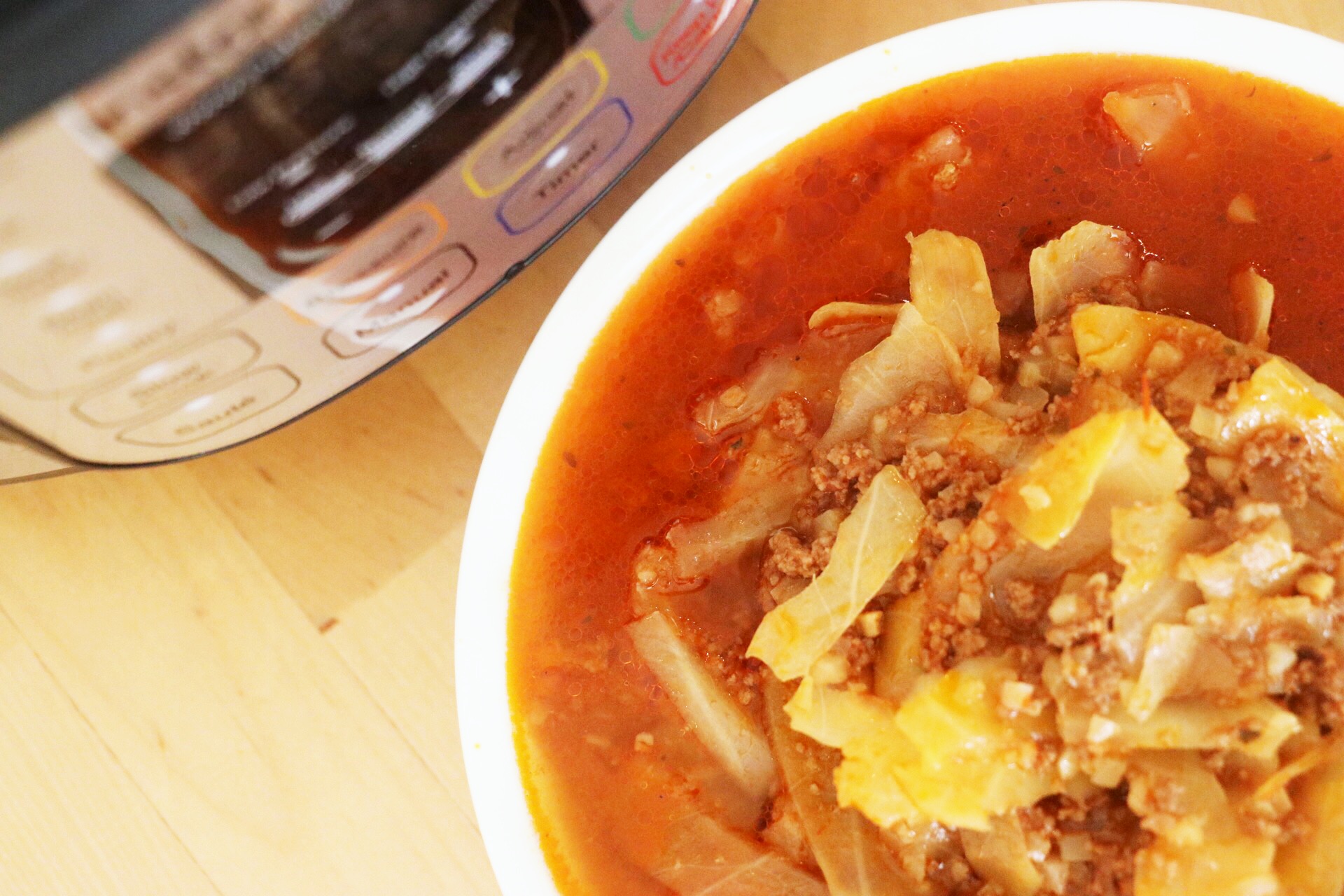 Instant Pot LOW-CARB Unstuffed Cabbage Roll Soup