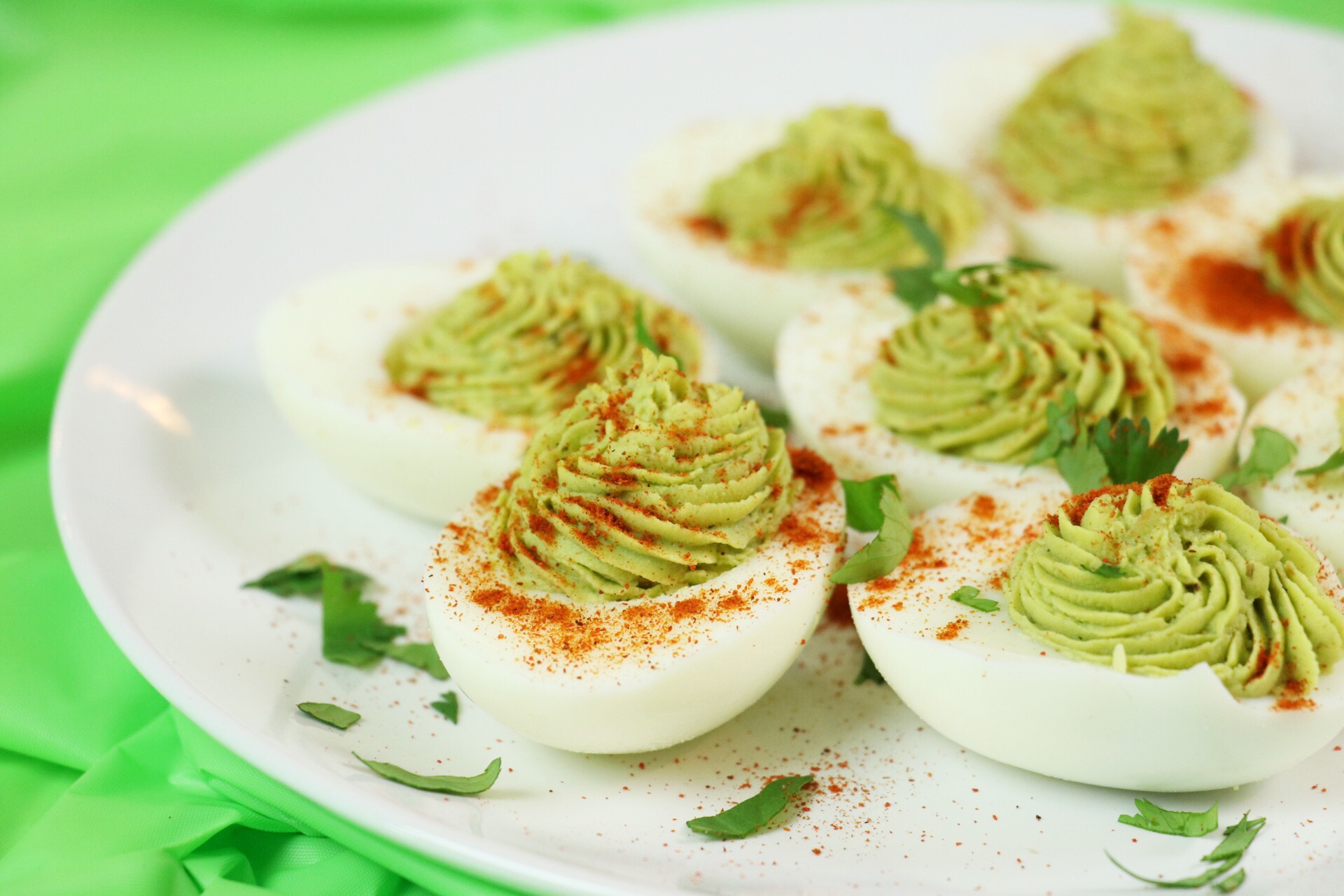 Cajun Avocado Deviled Eggs Cajun Avocado Deviled Eggs