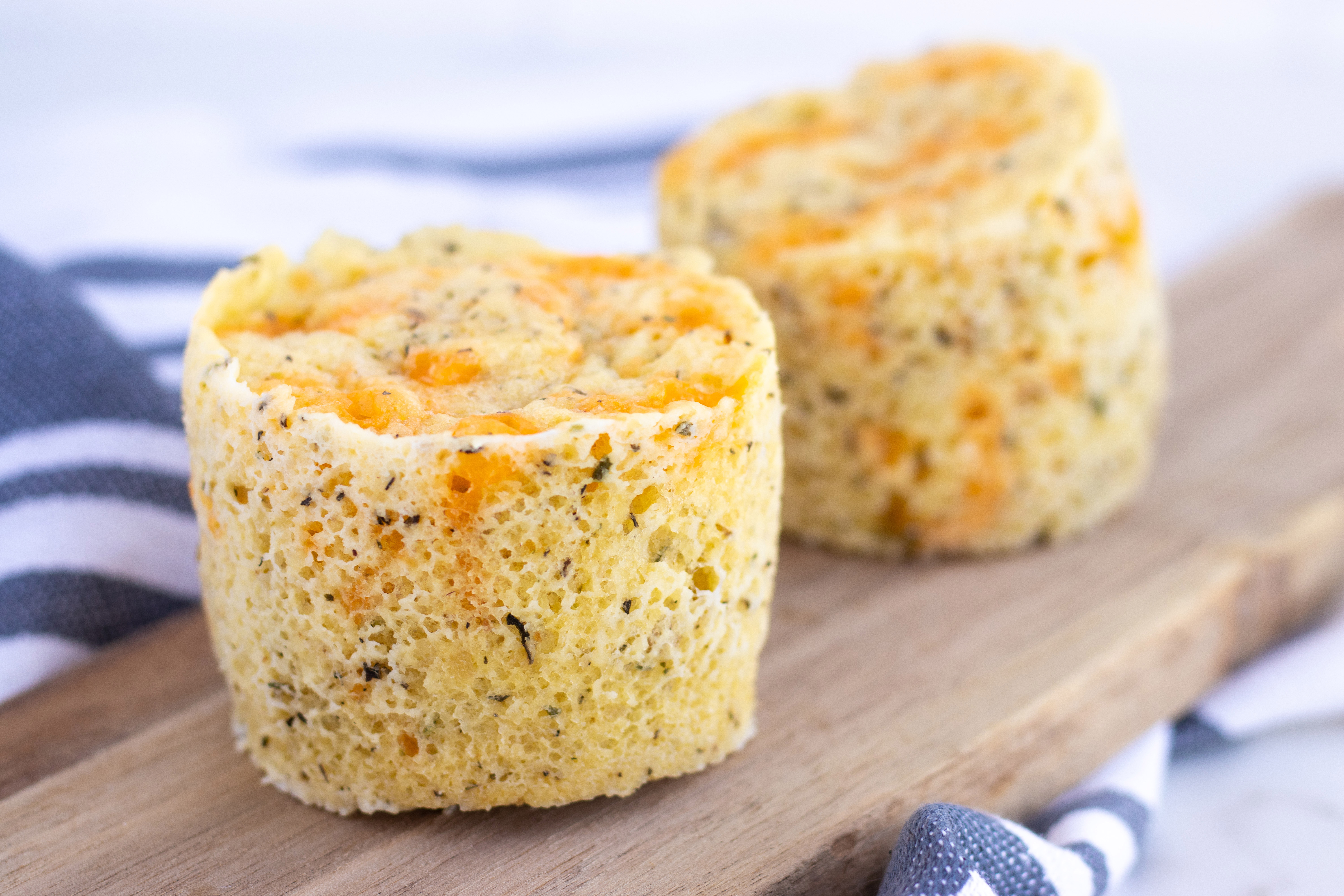 One-Minute Keto Cheesy Garlic Mug Bread